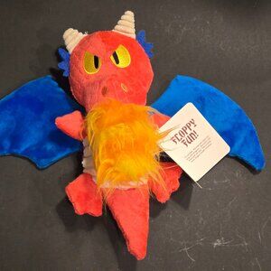 Bark Box Dog Toy Wetbeard The Dragon Large dogs (50+ Lbs) Crinkle Squeaker Wings